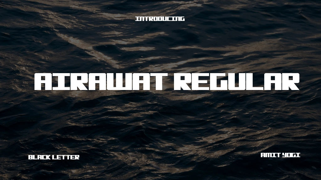 Airawat Regular Font Sample Image 1