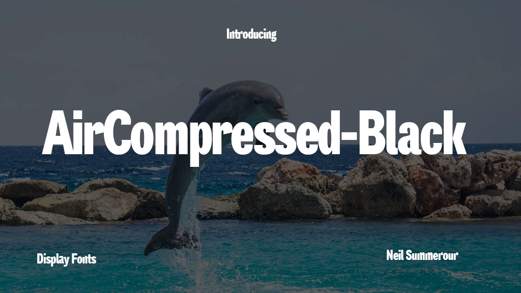 Air Compressed Black Font Sample Image 1