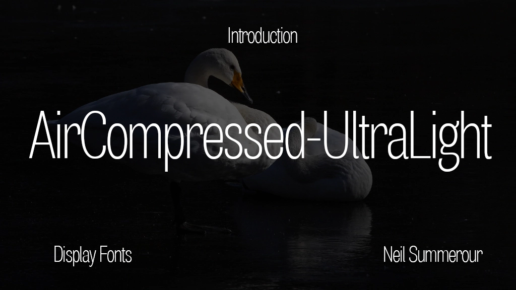 Air Compressed UltraLight Font Sample Image 1