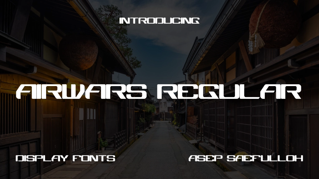 Airwars Regular Font Sample Image 1