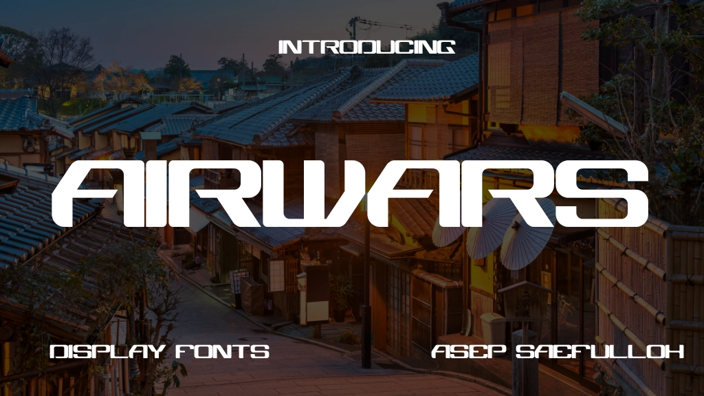 Airwars Font Sample Image 1