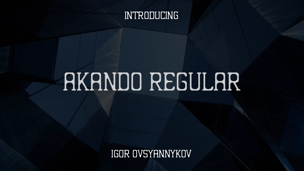 Akando Regular Font Sample Images  1