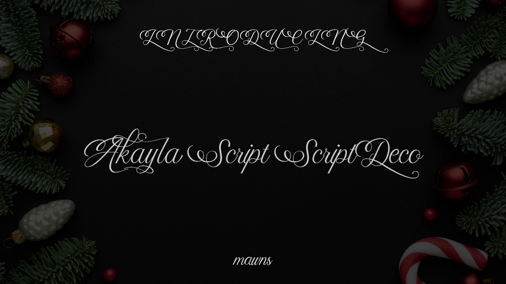 Akayla Script ScriptDeco Font Sample Images  1