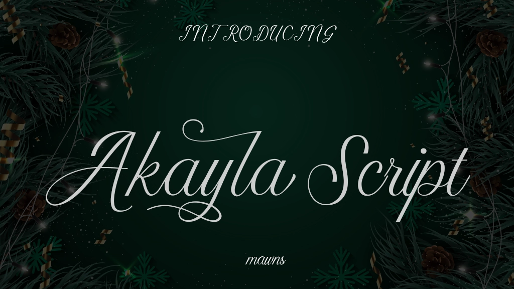 Akayla Script Font Sample Images  1