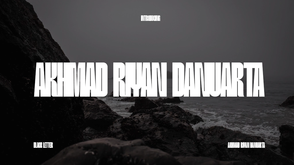 Akhmad riyan danuarta Font Sample Image 1