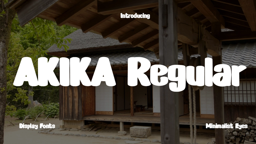 AKIKA Regular Font Sample Image 1