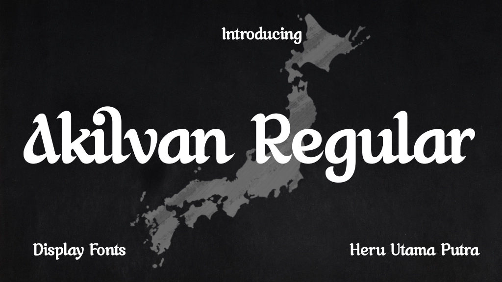 Akilvan Regular Font Sample Image 1