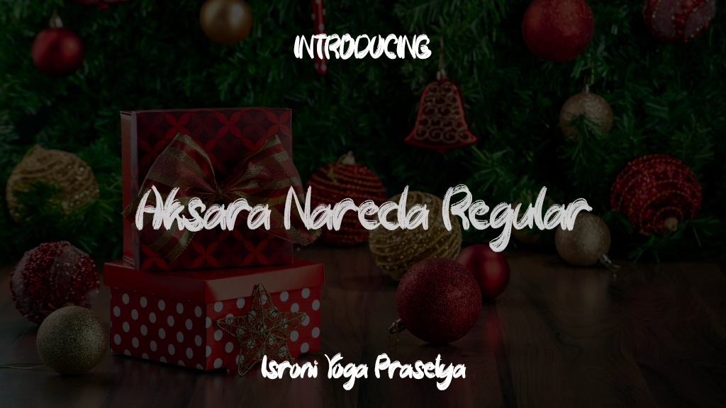 Aksara Nareda Regular Font Sample Images  1