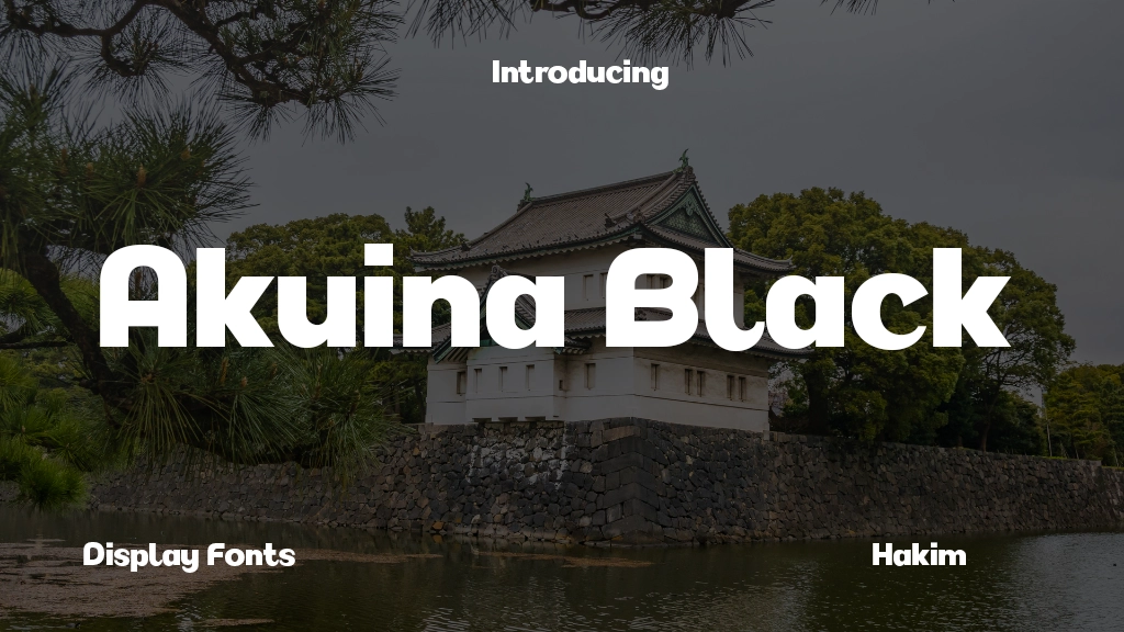 Akuina Personal use Black Font Sample Image 1