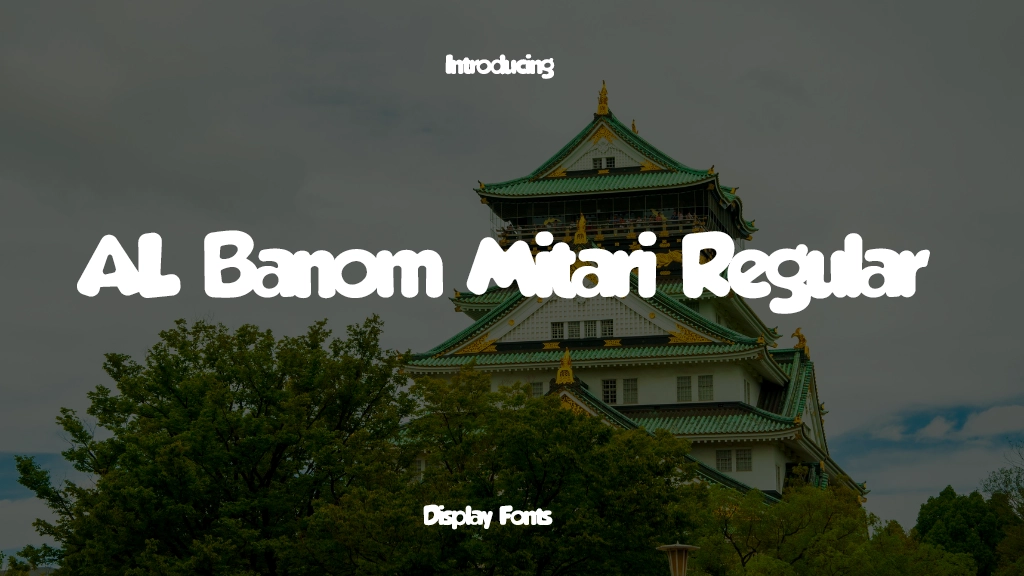 AL Banom Mitari Regular Font Sample Image 1