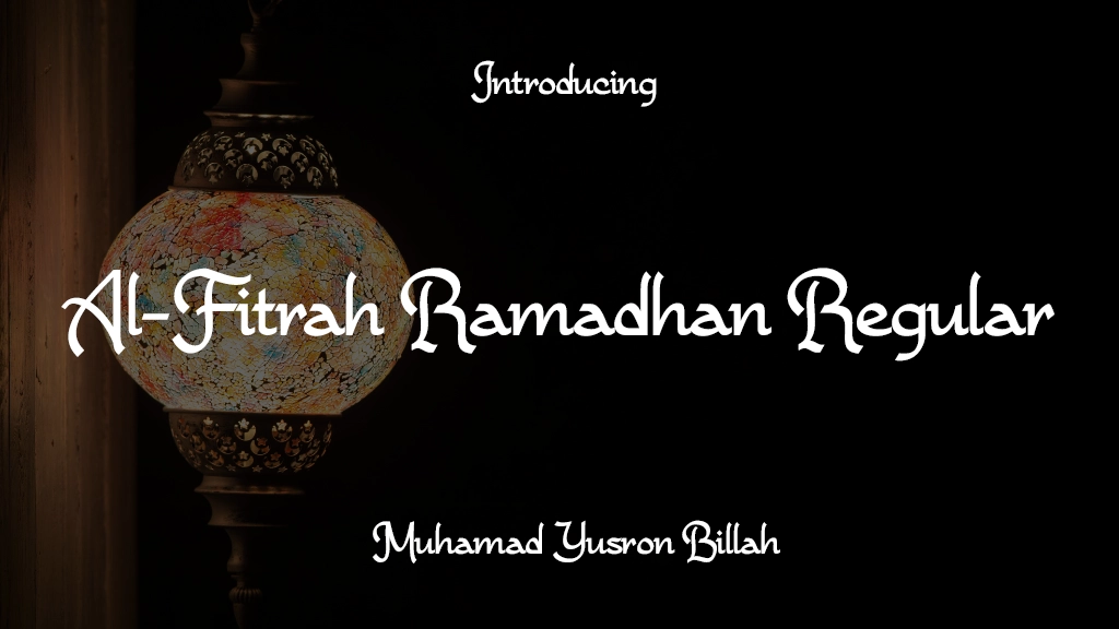 Al-Fitrah Ramadhan Regular Font Sample Image 1