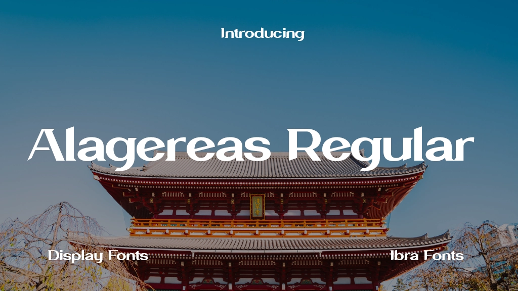 Alagereas Regular Font Sample Image 1