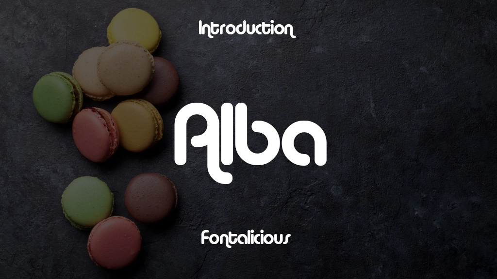 Alba Font Sample Image 1