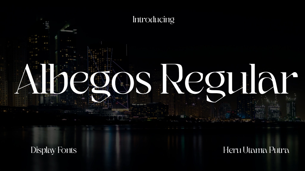 Albegos Regular Font Sample Image 1