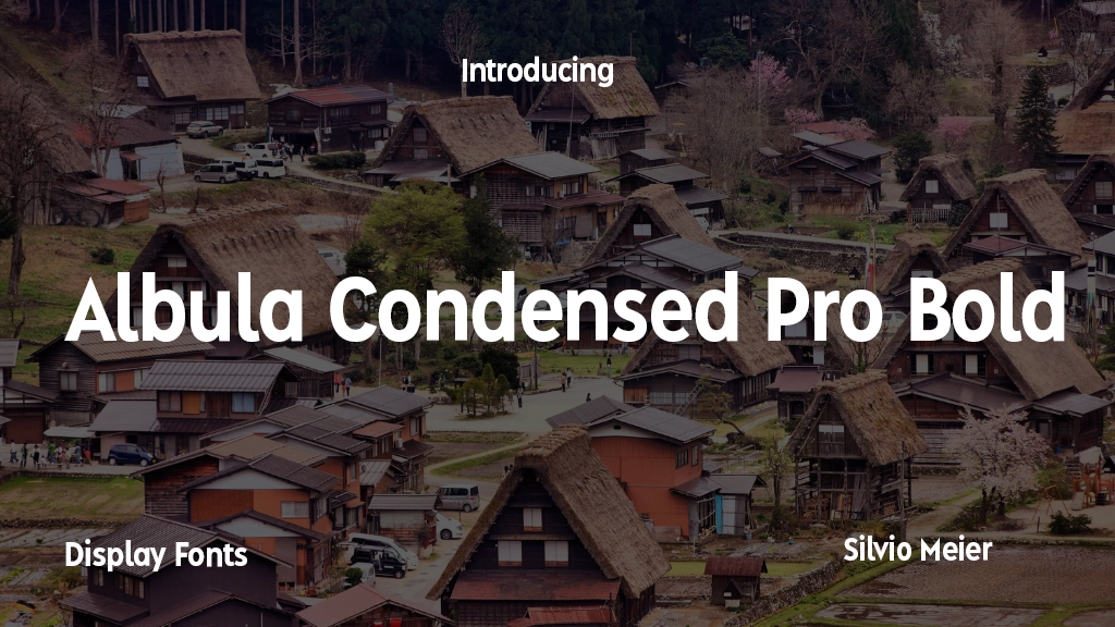 Albula Condensed Pro Bold Font Sample Image 1