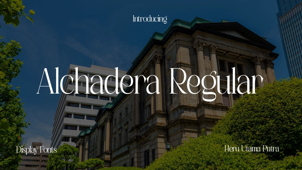 Alchadera Regular Font Sample Image 1