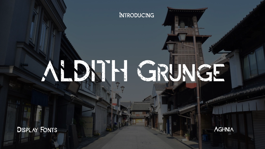 ALDITH Grunge Font Sample Image 1