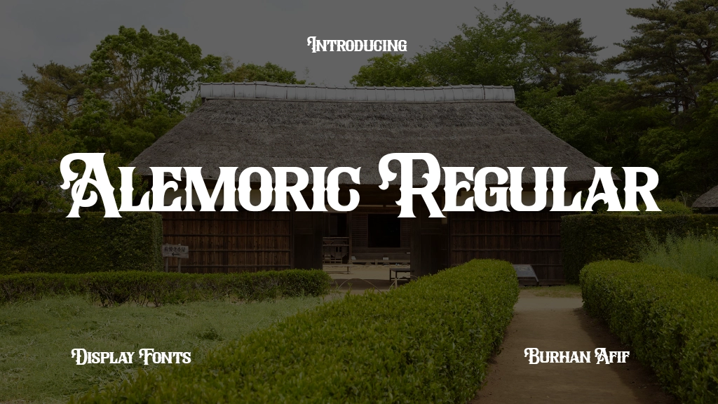 Alemoric Regular Font Sample Image 1