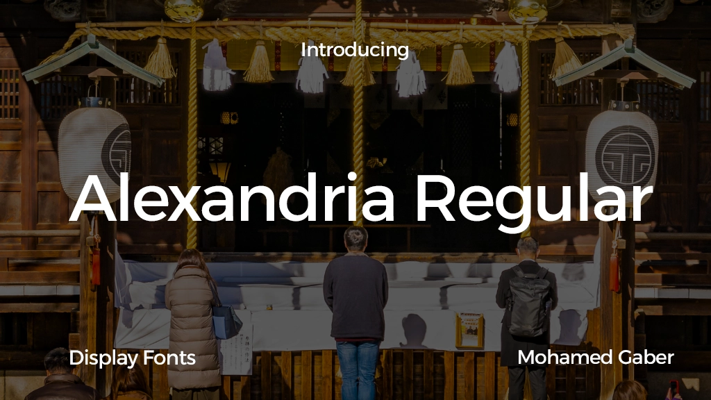 Alexandria Regular Font Sample Image 1