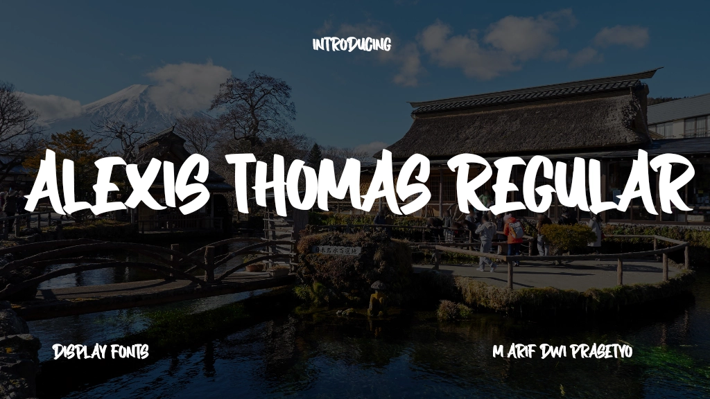 Alexis Thomas Regular Font Sample Image 1