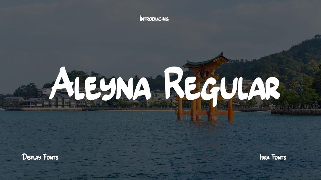 Aleyna Personal Use Regular Font Sample Image 1