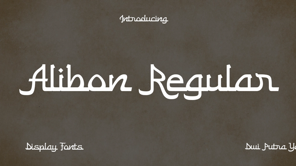 Alibon Regular Font Sample Image 1