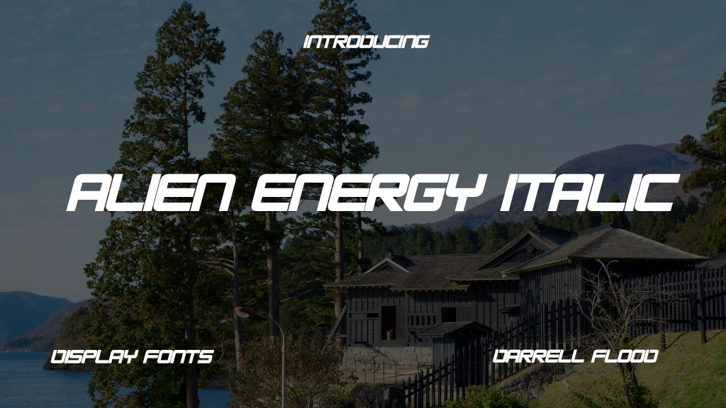 Alien Energy Italic Font Sample Image 1