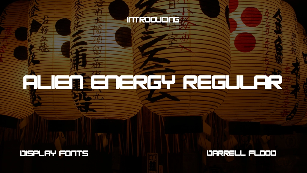 Alien Energy Regular Font Sample Image 1