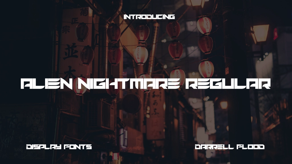 Alien Nightmare Regular Font Sample Image 1