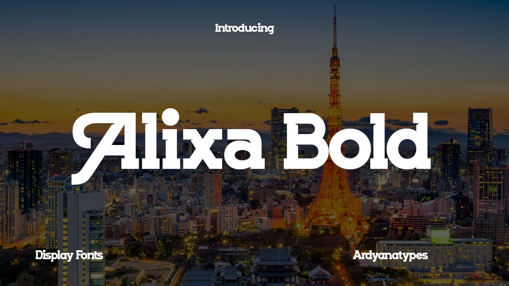 Alixa Bold Font Sample Image 1