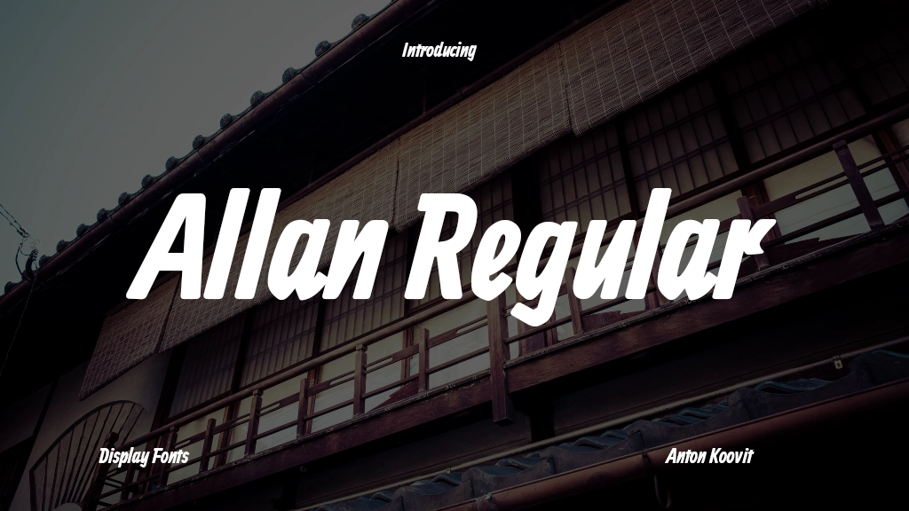 Allan Regular Font Sample Image 1