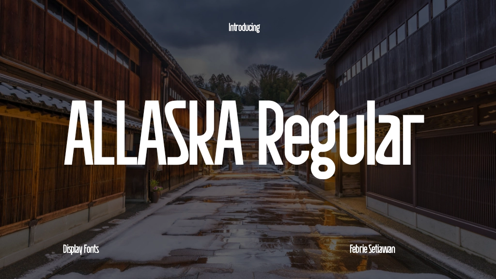 ALLASKA Regular Font Sample Image 1