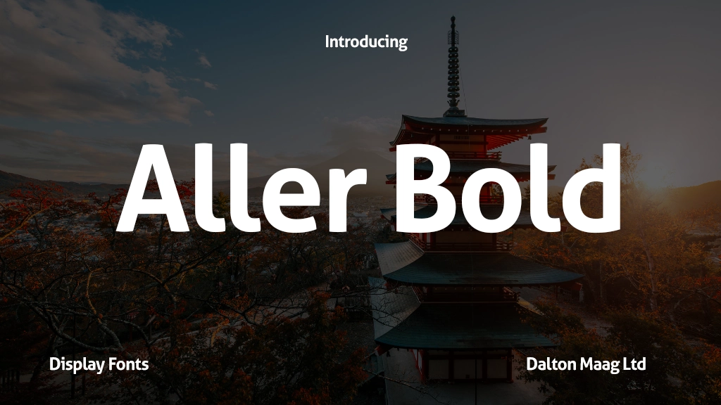 Aller Bold Font Sample Image 1