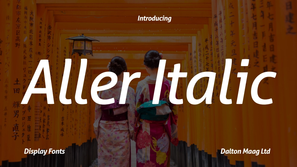 Aller Italic Font Sample Image 1