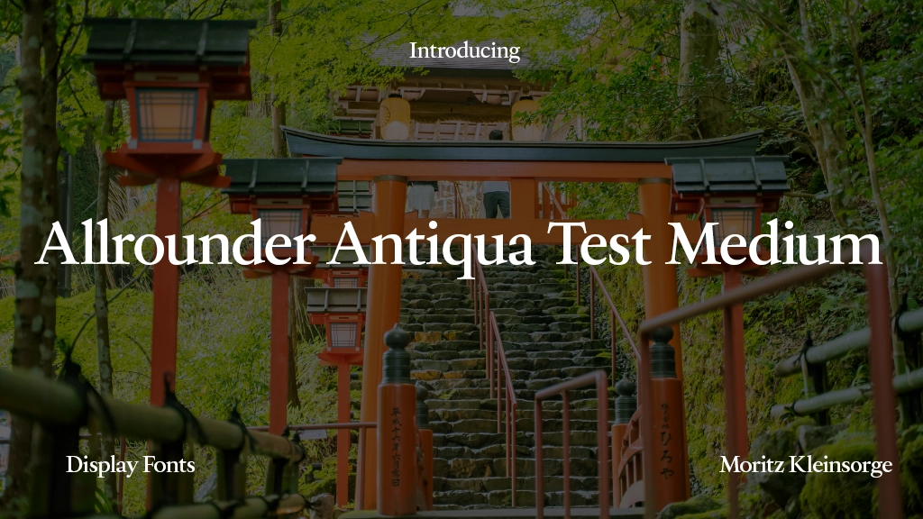 Allrounder Antiqua Test Medium Font Sample Image 1