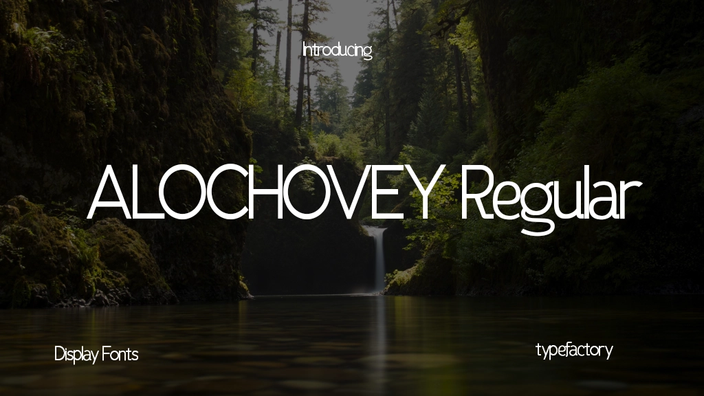 ALOCHOVEY Free Trial Regular Imagens de amostra de fonte  1