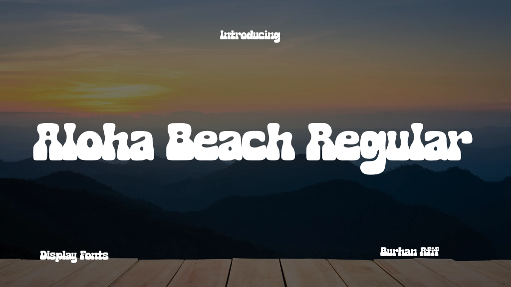 Aloha Beach Regular Font Sample Image 1