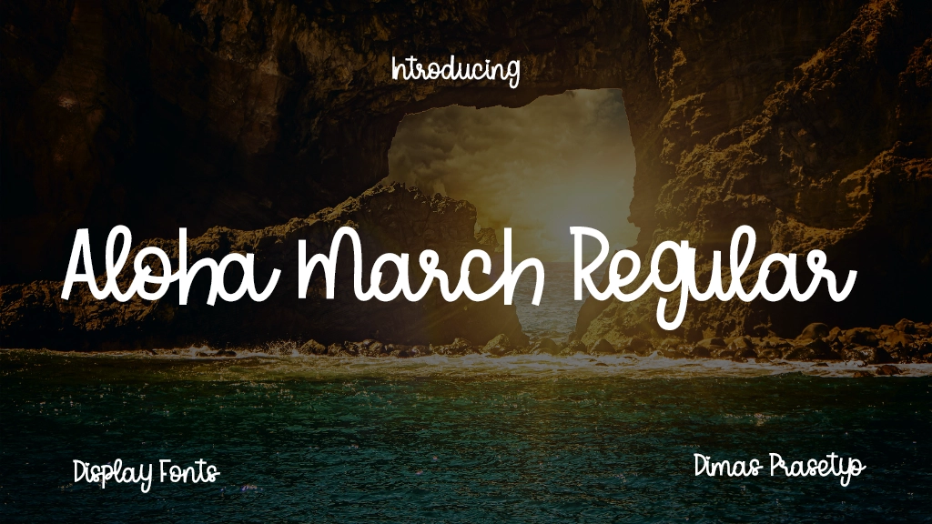 Aloha March Regular Font Sample Image 1