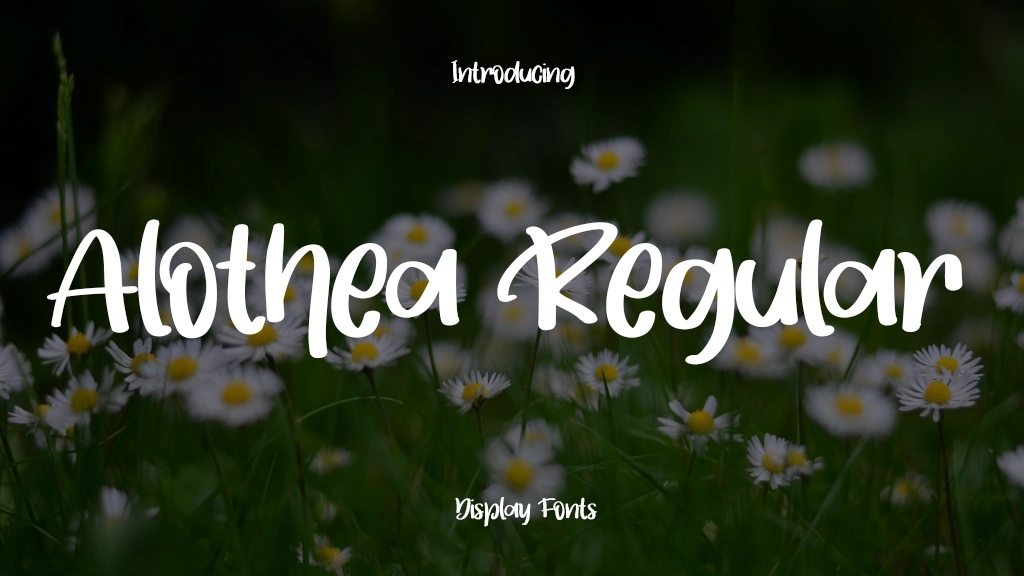 Alothea Regular Font Sample Image 1