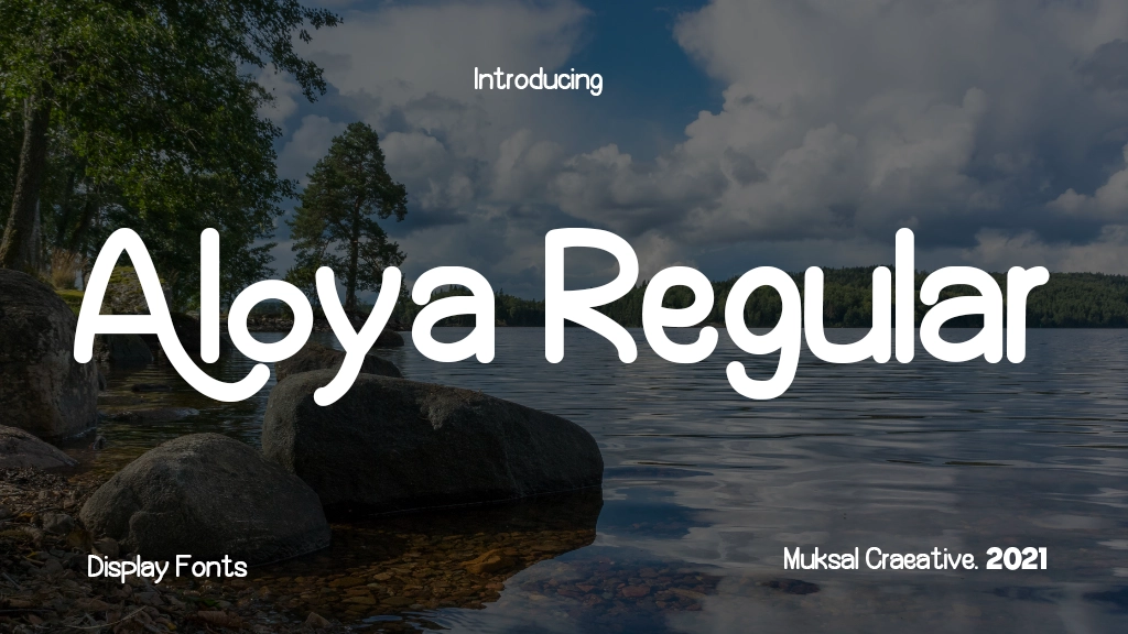 Aloya Regular Font Sample Image 1