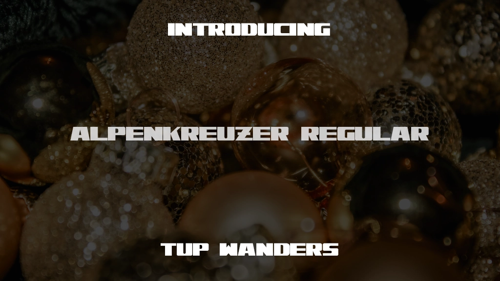 Alpenkreuzer Regular Font Sample Images  1