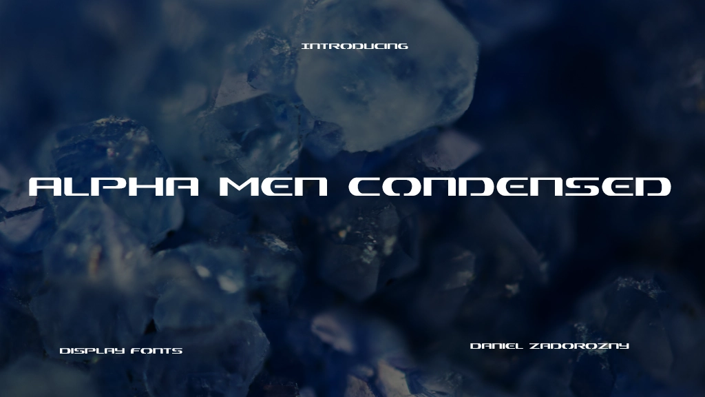 Alpha Men Condensed Font Sample Image 1