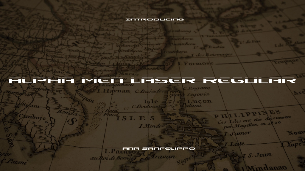 Alpha Men Laser Regular Font Sample Image 1