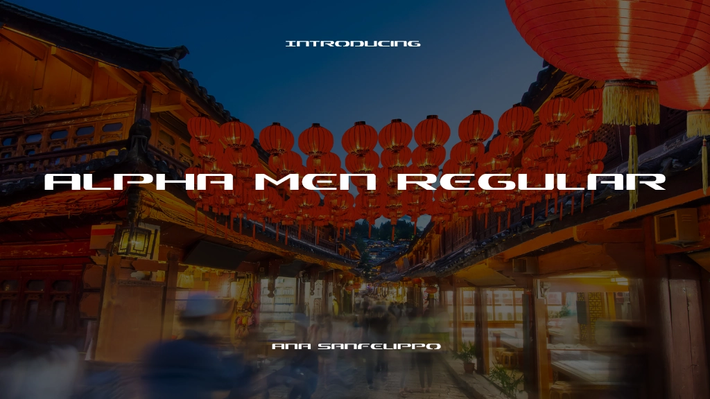 Alpha Men Regular Font Sample Image 1