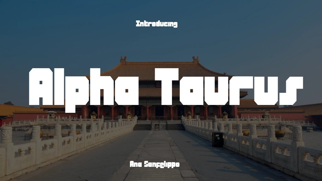 Alpha Taurus Font Sample Image 1