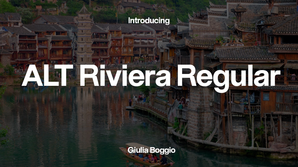 ALT Riviera Regular Font Sample Image 1