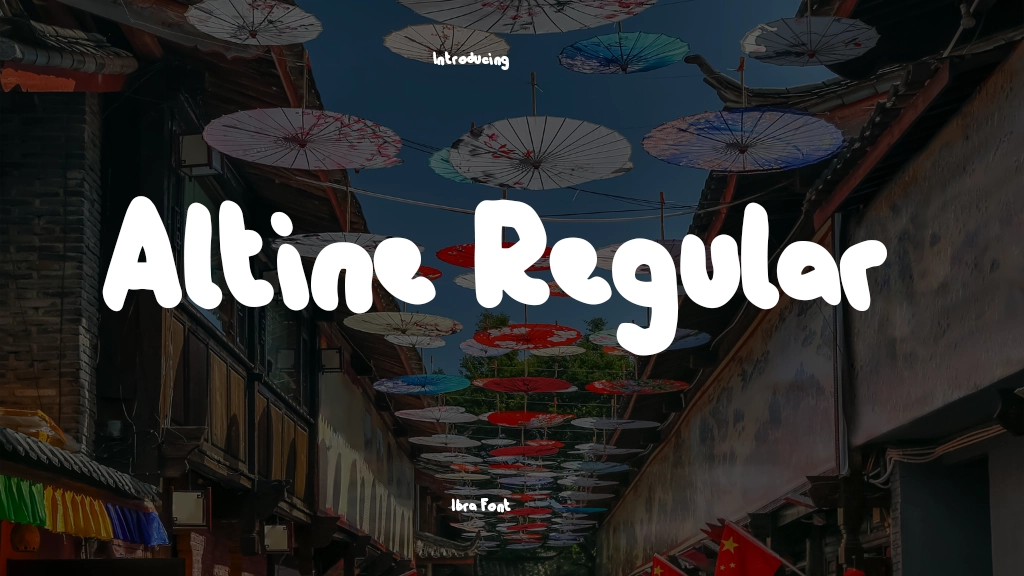 Altine Regular Font Sample Image 1