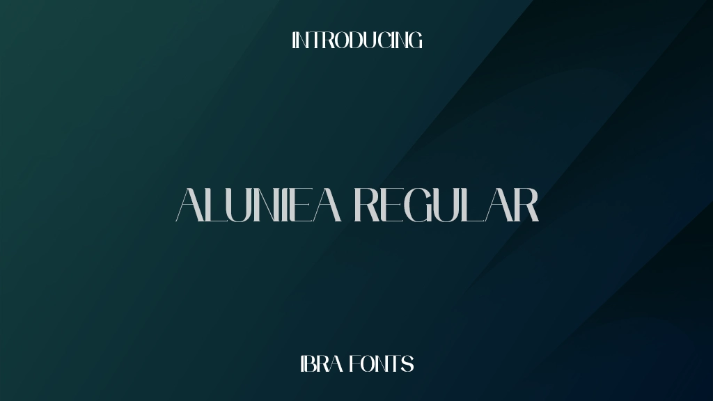 Aluniea Regular Font Sample Images  1