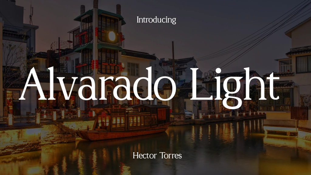 Alvarado Light Font Sample Image 1