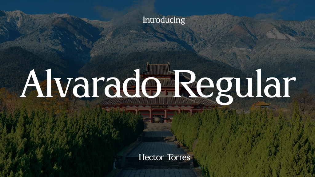 Alvarado Regular Font Sample Image 1